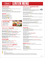  Lenten Menus - Paper