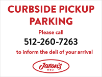 Curbside Pick-Up Yard Sign