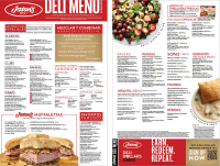 Dine In Menu Spanish April 2025
