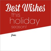 Best Wishes Gift Tag Sticker