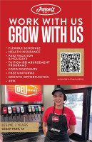 Now Hiring Door Cling