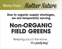 Organic Field Green Shortage - PDF